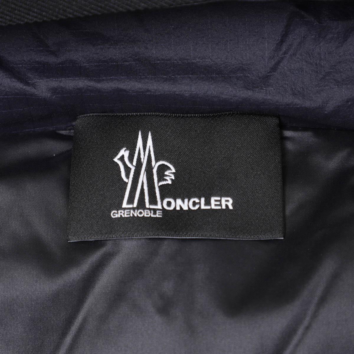 モンクレール グルノーブル MONCLER GRENOBLE ダウン切り替え ジップアップ カーディガン ブルー メンズ 8g00035 80093 77d