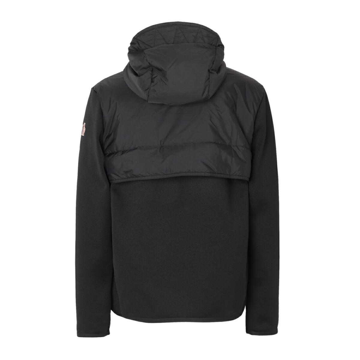モンクレール グルノーブル MONCLER GRENOBLE ダウン切り替え ジップアップ カーディガン ブラック メンズ 9b00002 m1124 999