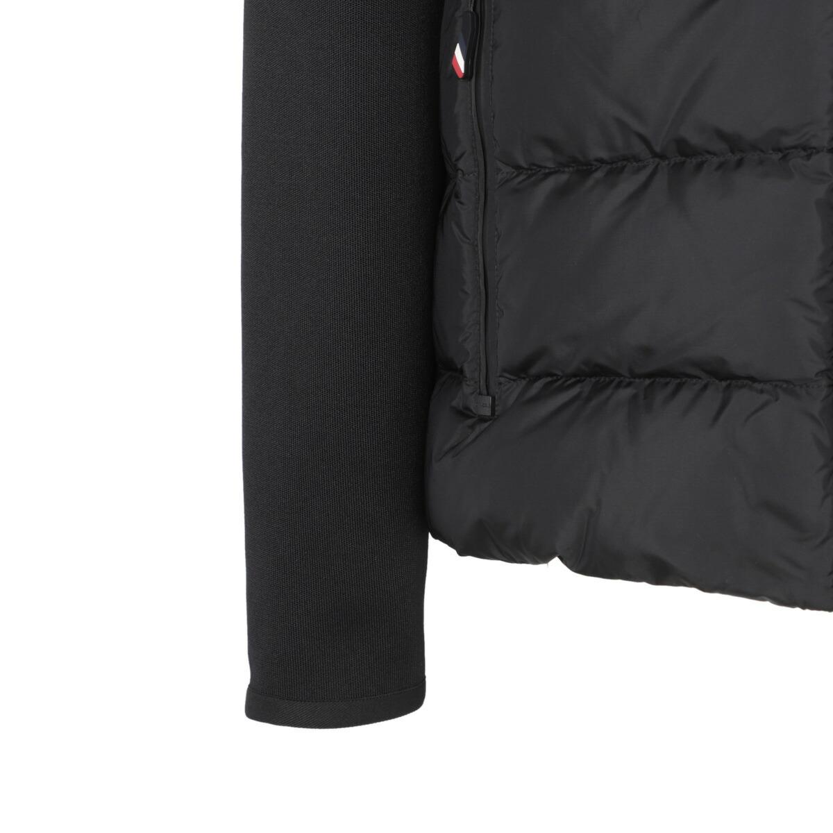 モンクレール グルノーブル MONCLER GRENOBLE ダウン切り替え ジップアップ カーディガン ブラック メンズ 9b00002 m1124 999