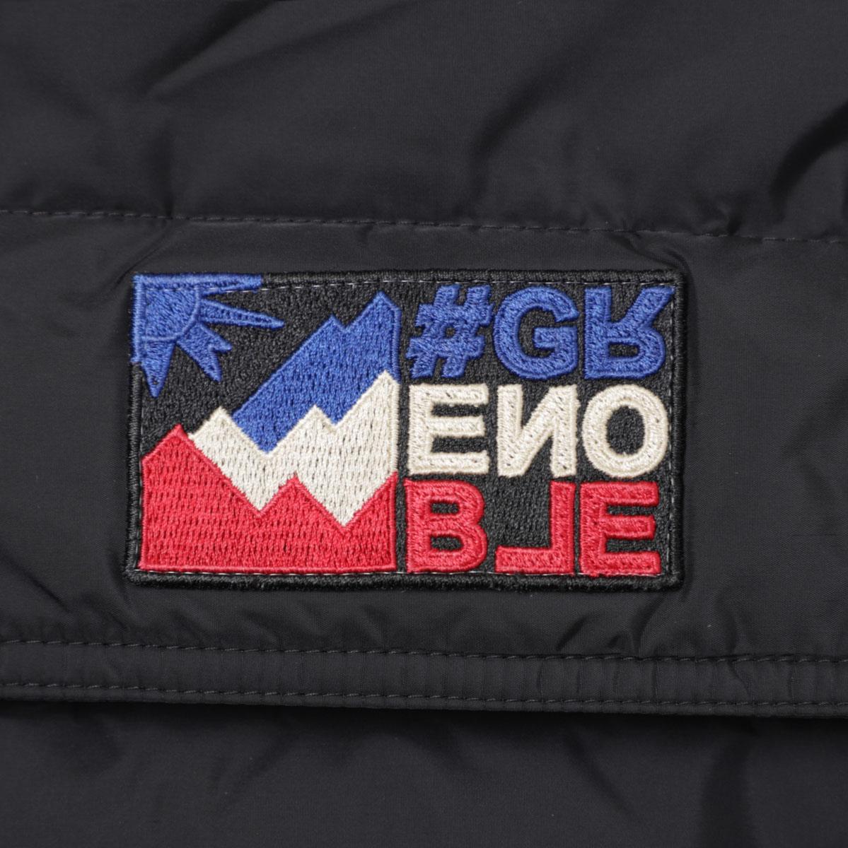 モンクレール グルノーブル MONCLER GRENOBLE ダウン切り替え ジップアップ カーディガン ブラック メンズ 9b00002 m1124 999