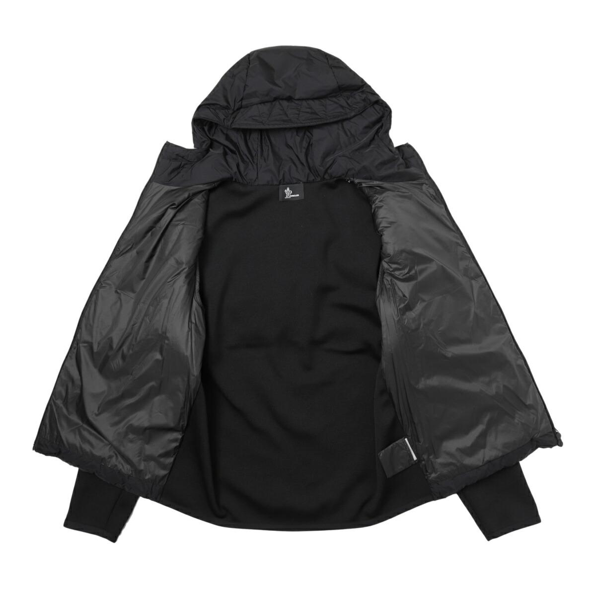 モンクレール グルノーブル MONCLER GRENOBLE ダウン切り替え ジップアップ カーディガン ブラック メンズ 9b00002 m1124 999