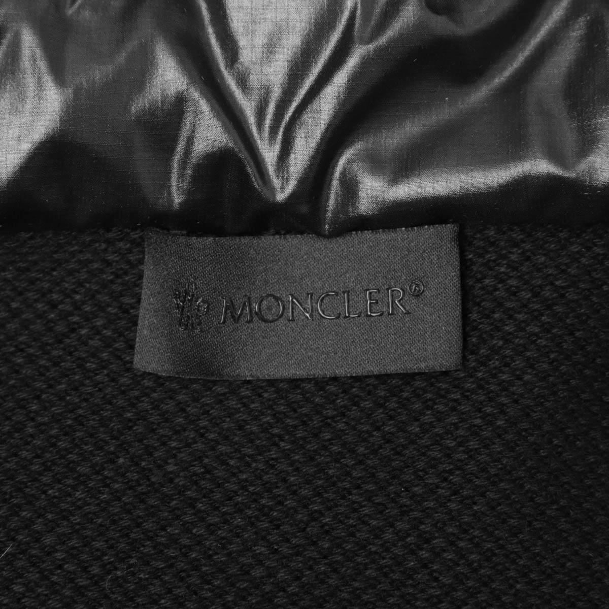 モンクレール MONCLER ダウン切り替え ジップアップ カーディガン ブラック 9b00004 m1113 999