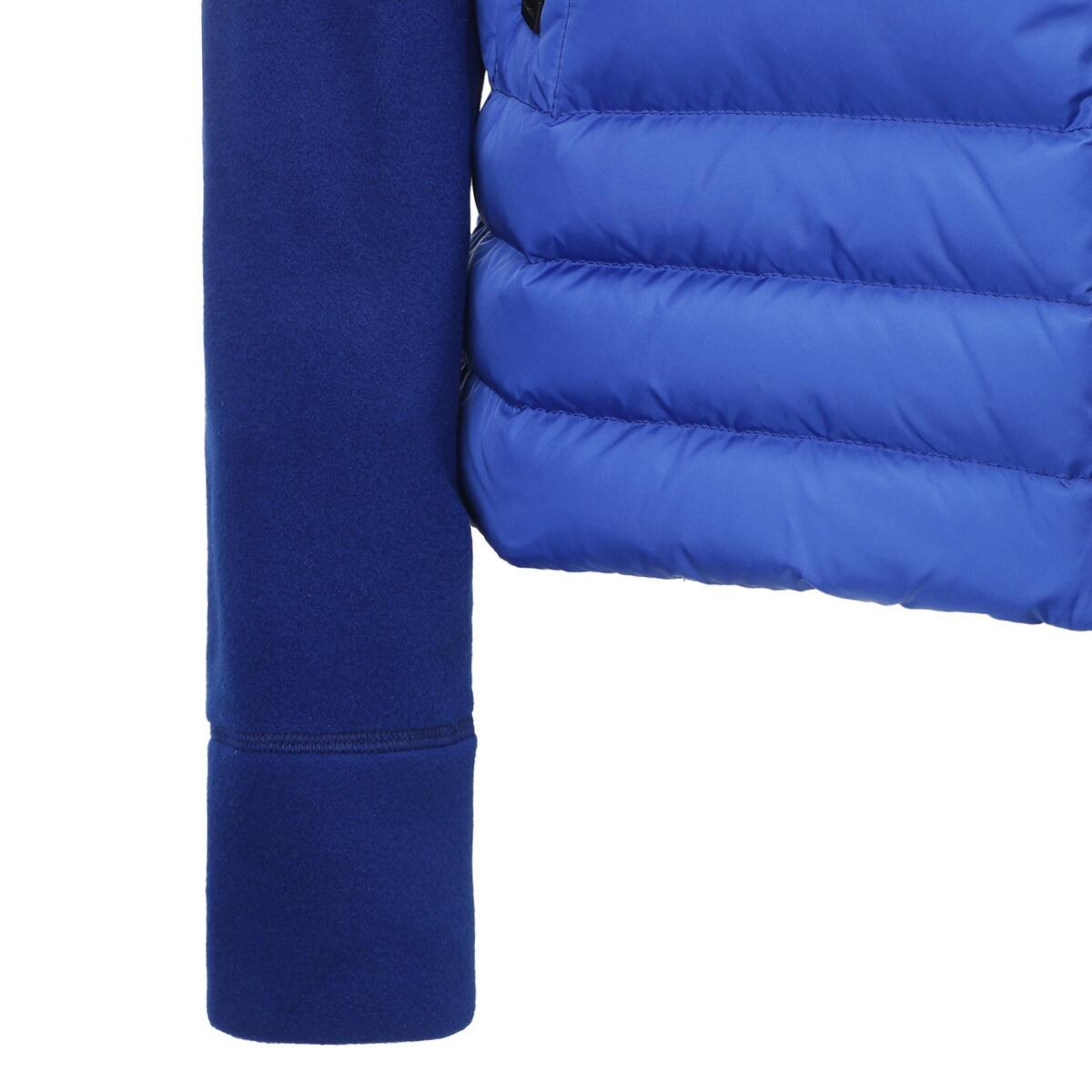 モンクレール グルノーブル MONCLER GRENOBLE ダウン切り替え ジップアップパーカ ブルー 8g00027 80093 755