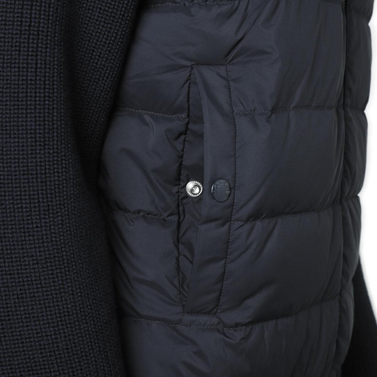 モンクレール MONCLER ダウン入りジップカーディガン パディング入りジップアップのカーディガン ブルー 9b00005 m1131 769