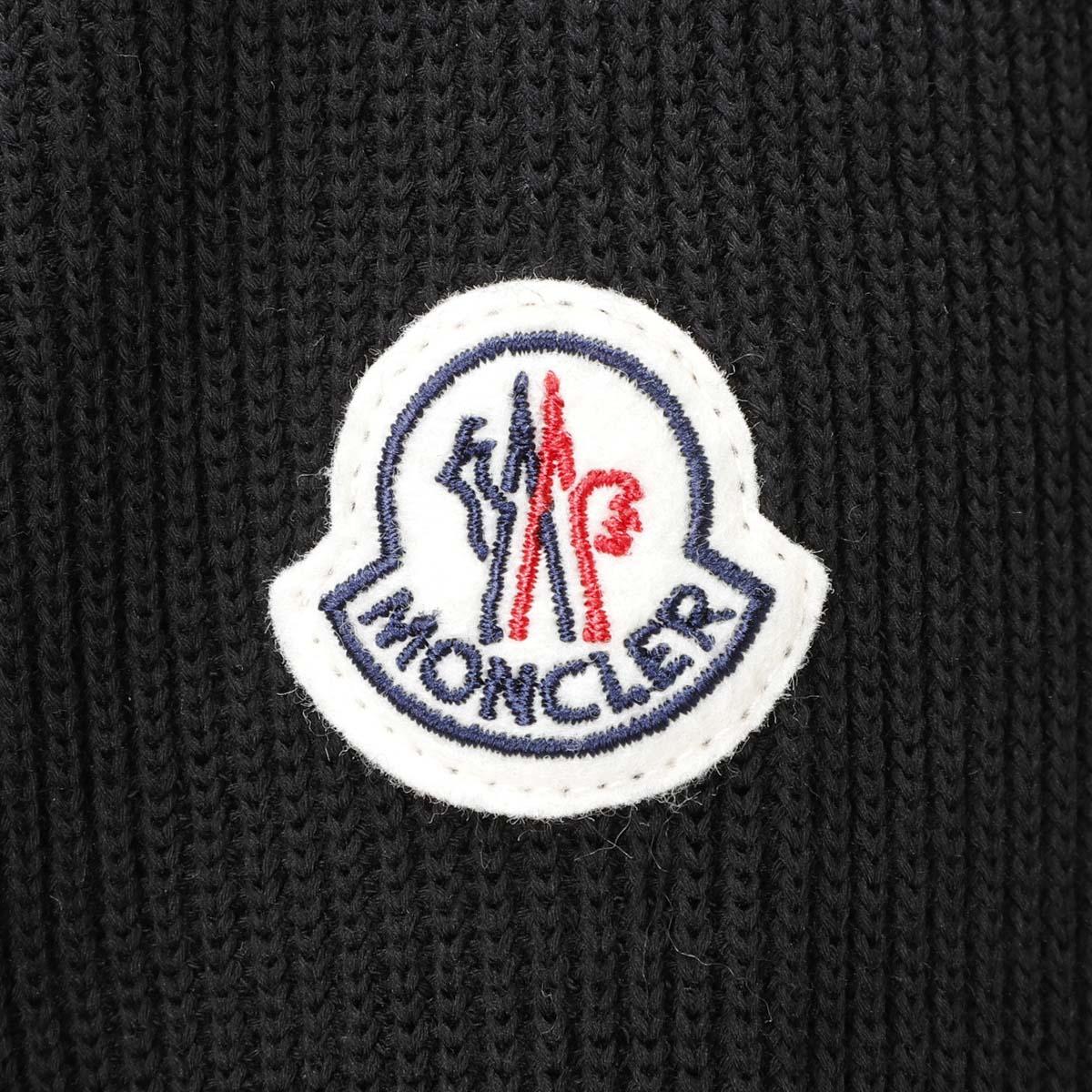 モンクレール MONCLER ダウン切り替え ジップアップニット ブラック 9b00005 m1367 999
