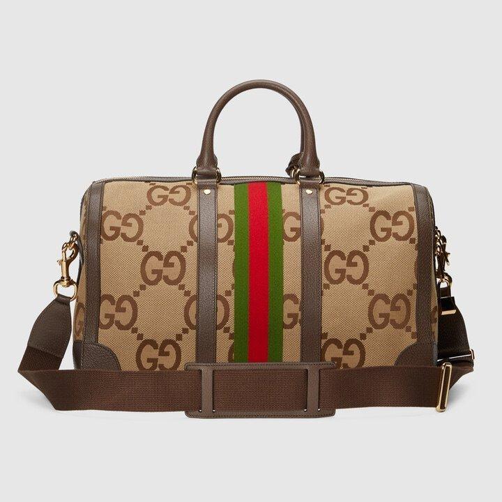 グッチ ブラウン Beige トラベルバッグ メンズ  724642 UKMKG 8396