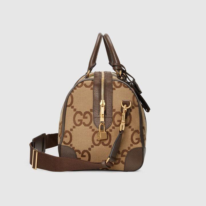 グッチ ブラウン Beige トラベルバッグ メンズ  724642 UKMKG 8396