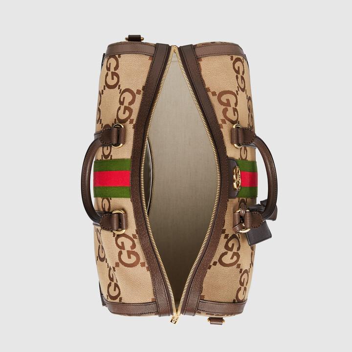 グッチ ブラウン Beige トラベルバッグ メンズ  724642 UKMKG 8396
