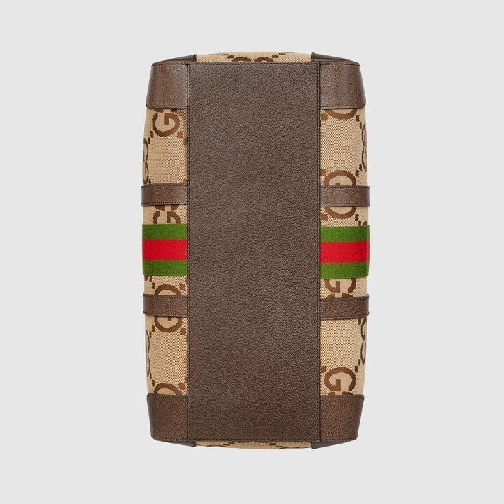 グッチ ブラウン Beige トラベルバッグ メンズ  724642 UKMKG 8396