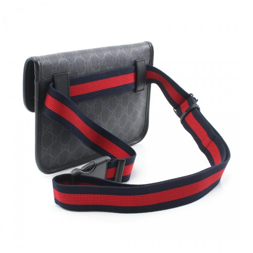 グッチ GUCCI GGスプリーム ウエストバッグ ボディバッグ PVC レザー ブラック マルチカラー 598113 K5RLN 1095