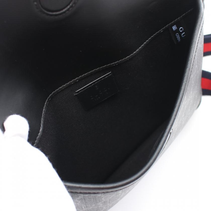 グッチ GUCCI GGスプリーム ウエストバッグ ボディバッグ PVC レザー ブラック マルチカラー 598113 K5RLN 1095