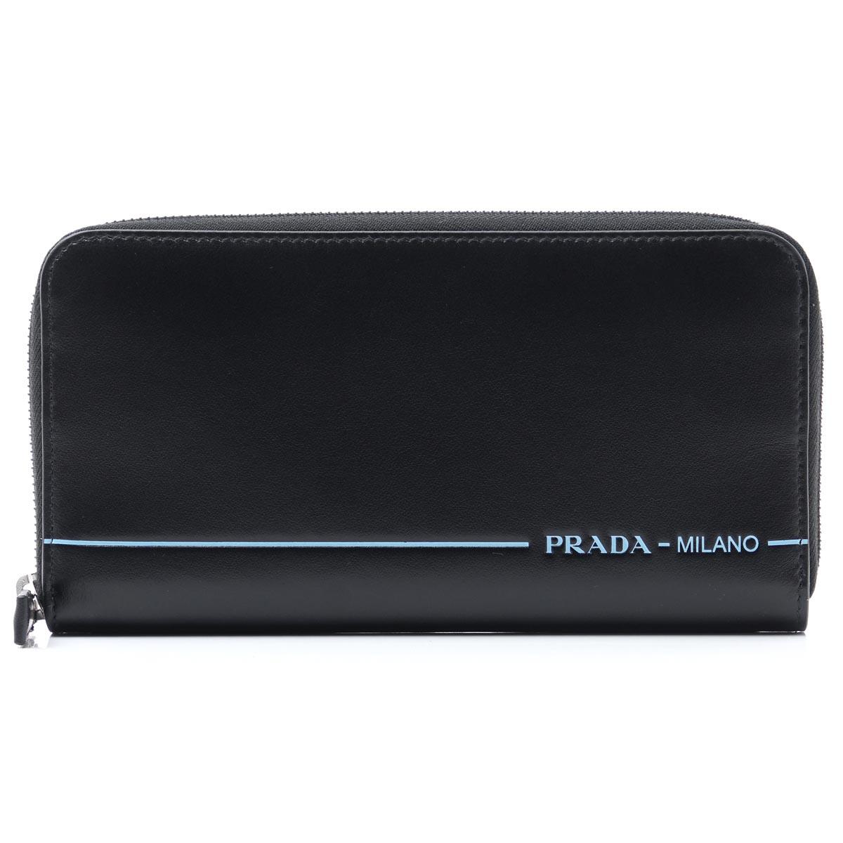 プラダ PRADA ラウンドファスナー 長財布 小銭入れ付き ブラック メンズ ウォレット 財布 ギフト プレゼント 2ml317 2bay f0002 CITY SPORT シティ スポーツ