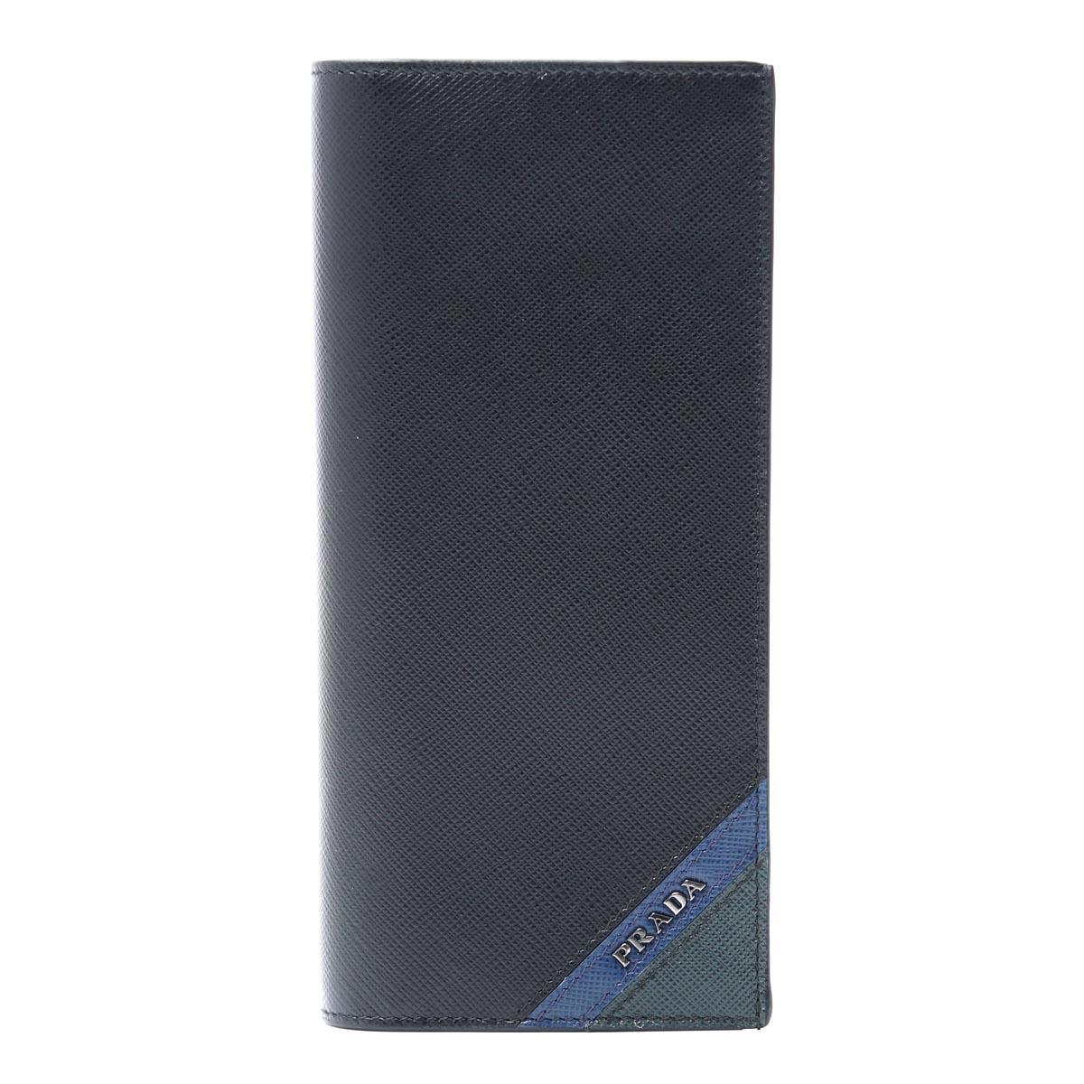 プラダ長財布 小銭入れ付き ブラック メンズ ウォレット 財布 ギフト プレゼント 2mv836 2ego f0575