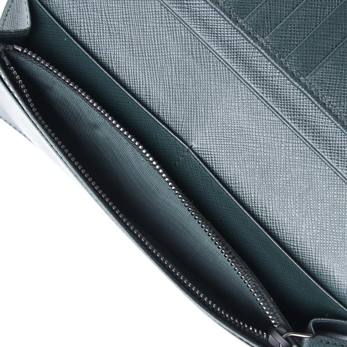 プラダ長財布 小銭入れ付き ブラック メンズ ウォレット 財布 ギフト プレゼント 2mv836 2ego f0575