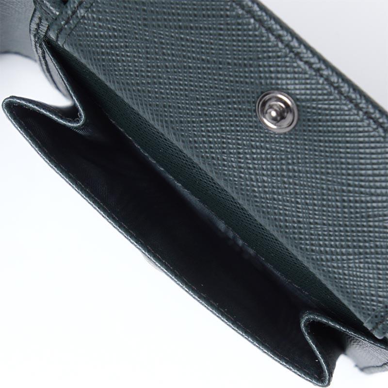 プラダ PRADA 2つ折り 財布 小銭入れ付き ブラック メンズ ウォレット ギフト プレゼント 2mo738 2ego f0575