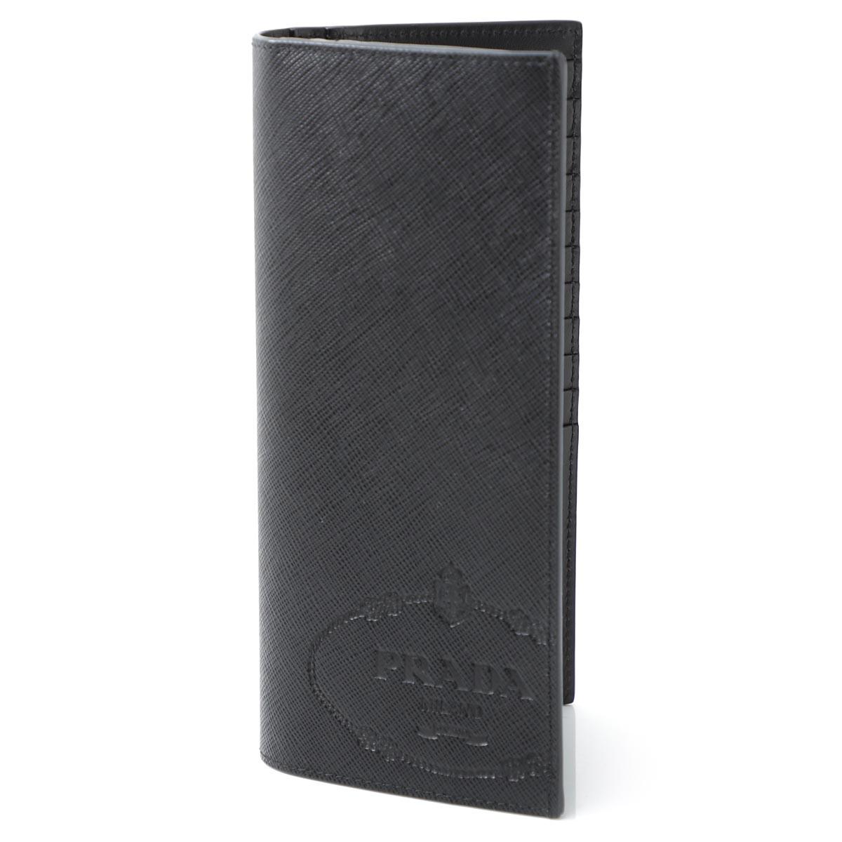 プラダ PRADA 長財布 小銭入れ付き ブラック メンズ ウォレット ギフト プレゼント 2mv836 2mb8 f0002