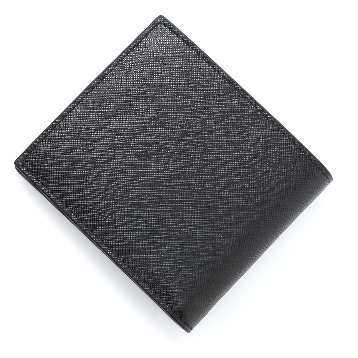プラダ PRADA 2つ折り財布 ブラック メンズ 2mo513 qme f0632 SAFFIANO