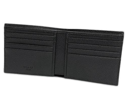 プラダ メンズ 二つ折り財布 札入れ ネロ アウトレット 2MO912