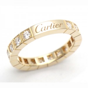 カルティエ  Cartier　ラニエールリング　オールダイヤ　K18YG　ダイヤモンド B4045149