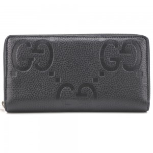 GUCCI財布 グッチ ジャンボGG 長財布 ブラック ユニセックス 739484 AABY0 1000