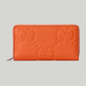 GUCCI長財布コピー グッチ ジャンボGG オレンジ ユニセックス 739484 AABY0 7505