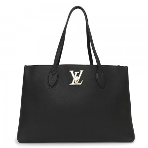 ルイ ヴィトン LOUIS VUITTON ロックミー ショッパー トートバッグ グレインレザー ノワール ブラック 黒 M57345