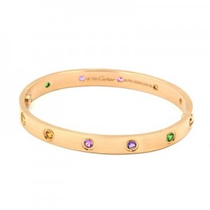 カルティエブレスレット  CARTIER ラブブレス マルチストーン  B6036500
