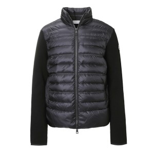 モンクレール MONCLER ダウン切り替え ジップアップ カーディガン ブラック メンズ 9b00006 m1122 999