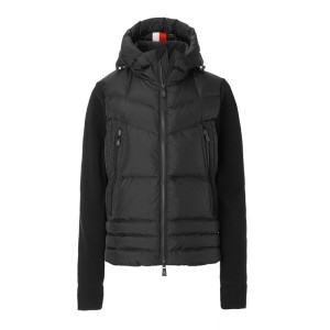 モンクレール グルノーブル MONCLER GRENOBLE ダウン切り替え ジップアップパーカ ブラック 8g00033 80093 999