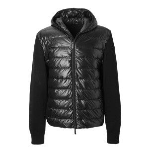モンクレール MONCLER ダウン切り替え ジップアップ カーディガン ブラック 9b00004 m1113 999