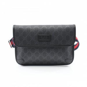 グッチ GUCCI GGスプリーム ウエストバッグ ボディバッグ PVC レザー ブラック マルチカラー 598113 K5RLN 1095