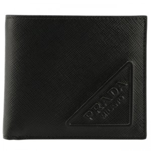コピープラダ/PRADA 財布 メンズ レザー 二つ折り財布 NERO 2MO738-2D1Q-002