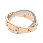 カルティエ指輪 Cartier　リング　ビーラブR　PG　WG　ダイヤ B4094300