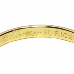 カルティエ K18YG クラシックウェディングリング 1895ウェディングリング 幅2.5ミリ 指輪 リング メンズリング B4002378