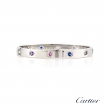 カルティエ​ ラブブレスレット CARTIER ラブブレス マルチストーン 750ホワイトゴールド B6036316