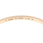 カルティエ ブレスレット ラブブレスSM パヴェ ダイヤ PG ピンクゴールド 18K 新型 パヴェセッティング バングル N6710716