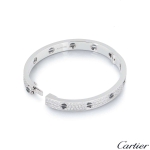 カルティエ ブレスレット ラブブレス パヴェダイヤ ダイヤモンド 2.18ct ブラックセラミック K18WGホワイトゴールド N6032417
