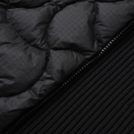 モンクレール MONCLER ダウン切り替え ジップアップ カーディガン ブラック 9b00025 m1124 999