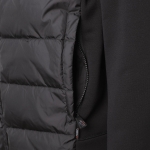 モンクレール グルノーブル MONCLER GRENOBLE ダウン切り替え ジップアップパーカ ブラック メンズ 8g00031 809ht 999