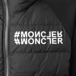 モンクレール グルノーブル MONCLER GRENOBLE ダウン切り替え ジップアップパーカ ブラック メンズ 8g00031 809ht 999