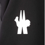 モンクレール グルノーブル MONCLER GRENOBLE ダウン切り替え ジップアップパーカ ブラック メンズ 8g00031 809ht 999