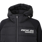 モンクレール グルノーブル MONCLER GRENOBLE ダウン切り替え ジップアップパーカ ブラック メンズ 8g00032 899ig 999