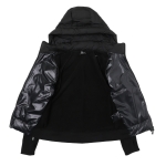 モンクレール グルノーブル MONCLER GRENOBLE ダウン切り替え ジップアップパーカ ブラック メンズ 8g00032 899ig 999