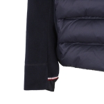 モンクレール グルノーブル MONCLER GRENOBLE ダウン切り替え ジップアップ カーディガン ブルー メンズ 8g00035 80093 77d