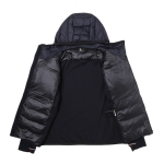 モンクレール グルノーブル MONCLER GRENOBLE ダウン切り替え ジップアップ カーディガン ブルー メンズ 8g00035 80093 77d