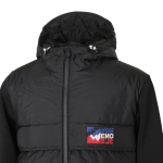 モンクレール グルノーブル MONCLER GRENOBLE ダウン切り替え ジップアップ カーディガン ブラック メンズ 9b00002 m1124 999