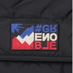 モンクレール グルノーブル MONCLER GRENOBLE ダウン切り替え ジップアップ カーディガン ブラック メンズ 9b00002 m1124 999