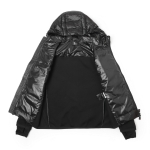 モンクレール グルノーブル MONCLER GRENOBLE ダウン切り替え ニットブルゾン ブラック 9b00008 c9043 999