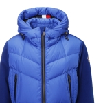 モンクレール グルノーブル MONCLER GRENOBLE ダウン切り替え ジップアップパーカ ブルー 8g00027 80093 755