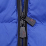 モンクレール グルノーブル MONCLER GRENOBLE ダウン切り替え ジップアップパーカ ブルー 8g00027 80093 755